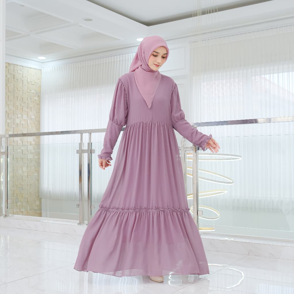 Premium Long Dress with Modest Sleeves 2