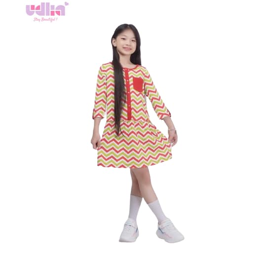 Stylish Modest Dress with Contemporary Design 3