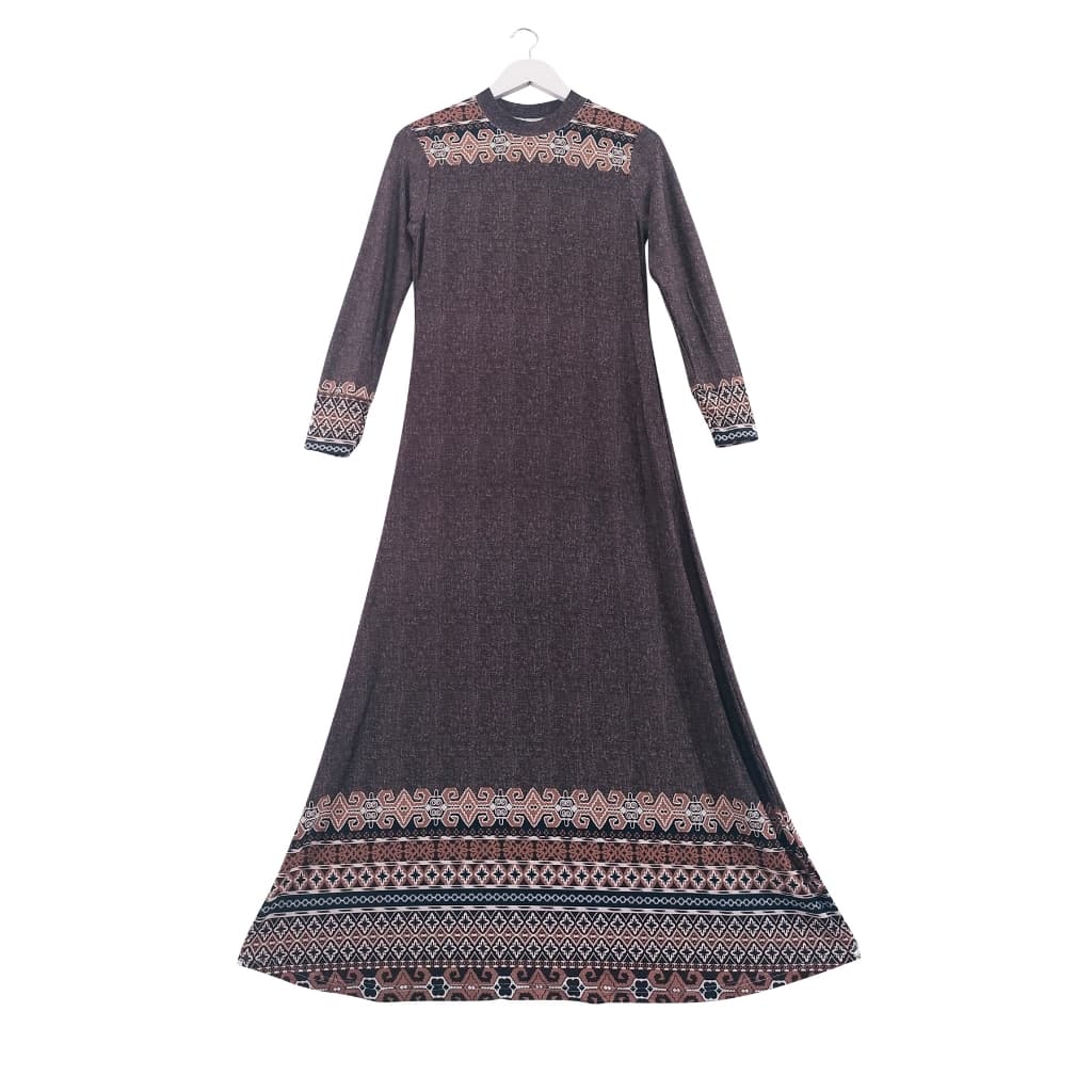 Formal Modest Dress with Subtle Patterns 18