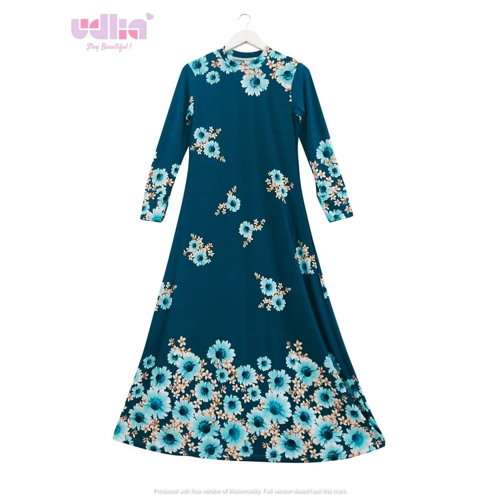 Formal Modest Dress with Subtle Patterns 2