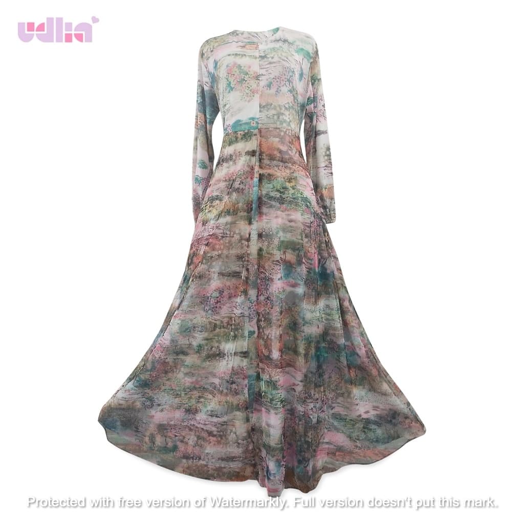 Premium Long Dress with Modest Sleeves 2