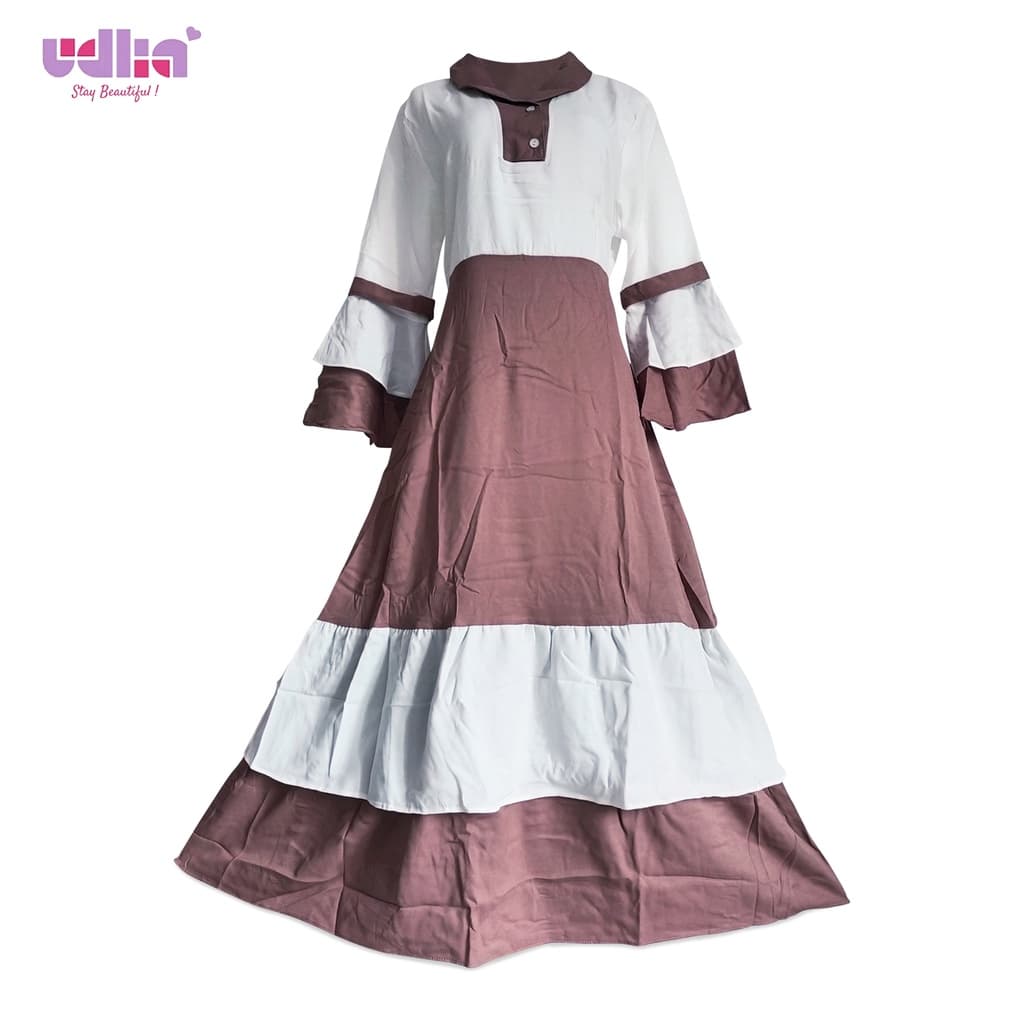 Formal Modest Dress with Subtle Patterns 2