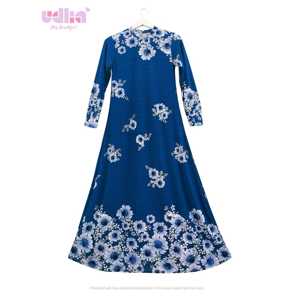 Formal Modest Dress with Subtle Patterns 1